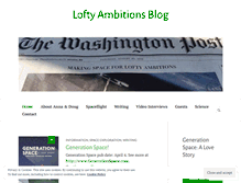 Tablet Screenshot of loftyambitions.wordpress.com