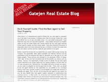 Tablet Screenshot of gatejenrealestate.wordpress.com