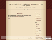 Tablet Screenshot of ekonomihaber.wordpress.com