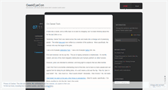 Desktop Screenshot of geekeyecon.wordpress.com