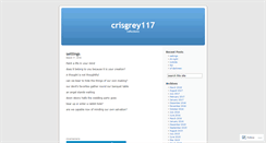 Desktop Screenshot of crisgrey117.wordpress.com