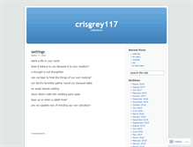 Tablet Screenshot of crisgrey117.wordpress.com