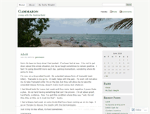 Tablet Screenshot of gammazon.wordpress.com