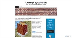 Desktop Screenshot of chimneysbyquickstart.wordpress.com