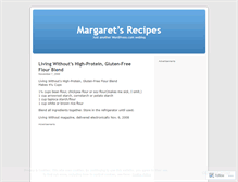 Tablet Screenshot of margaretsrecipes.wordpress.com