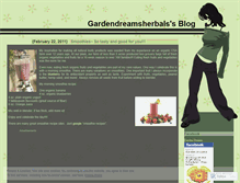 Tablet Screenshot of gardendreamsherbals.wordpress.com