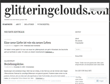 Tablet Screenshot of glitteringclouds.wordpress.com