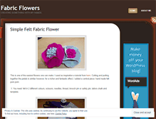 Tablet Screenshot of fabricflowers.wordpress.com