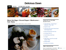 Tablet Screenshot of deliciousdawn.wordpress.com