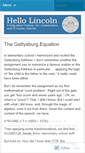 Mobile Screenshot of hellolincoln.wordpress.com