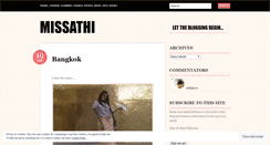 Desktop Screenshot of missathi.wordpress.com