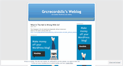 Desktop Screenshot of grcrecordsllc.wordpress.com