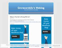 Tablet Screenshot of grcrecordsllc.wordpress.com