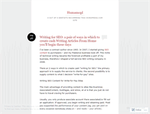 Tablet Screenshot of humamopl.wordpress.com