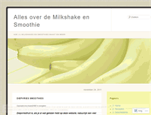 Tablet Screenshot of milkshakeensmoothie.wordpress.com