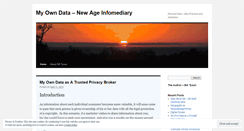 Desktop Screenshot of myowndatadotcom.wordpress.com