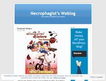 Tablet Screenshot of necrophagist.wordpress.com