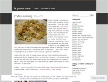 Tablet Screenshot of lagrossemere.wordpress.com
