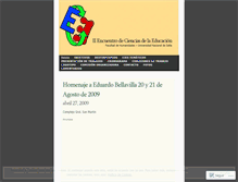 Tablet Screenshot of encuentroeducacion.wordpress.com