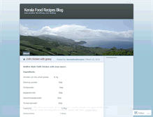 Tablet Screenshot of keralafoodrecipes.wordpress.com