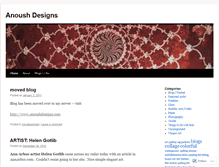 Tablet Screenshot of anoushdesigns.wordpress.com