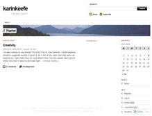 Tablet Screenshot of karinkeefe.wordpress.com