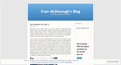 Desktop Screenshot of evanmcdonough.wordpress.com