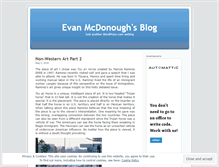 Tablet Screenshot of evanmcdonough.wordpress.com