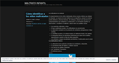 Desktop Screenshot of maltratoinfantil.wordpress.com