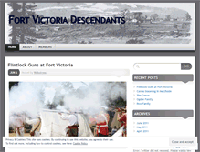 Tablet Screenshot of fortvictoriadescendants.wordpress.com