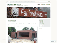 Tablet Screenshot of hetfanfarelokaal.wordpress.com