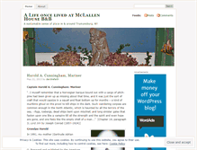 Tablet Screenshot of mclallenhouse.wordpress.com