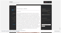 Desktop Screenshot of kritysh.wordpress.com