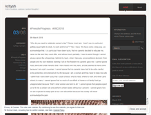 Tablet Screenshot of kritysh.wordpress.com