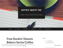 Tablet Screenshot of notesaboutme.wordpress.com