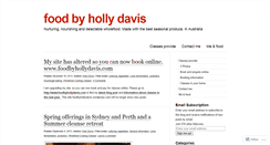 Desktop Screenshot of foodbyhollydavis.wordpress.com