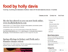 Tablet Screenshot of foodbyhollydavis.wordpress.com