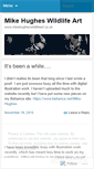 Mobile Screenshot of mikehugheswildlifeart.wordpress.com