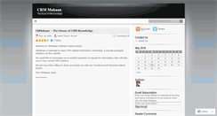 Desktop Screenshot of crmakaan.wordpress.com