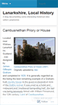 Mobile Screenshot of lanarkshirehistory.wordpress.com