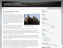 Tablet Screenshot of lanarkshirehistory.wordpress.com