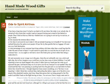 Tablet Screenshot of handmadewoodgifts.wordpress.com