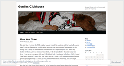 Desktop Screenshot of gordiesclubhouse.wordpress.com