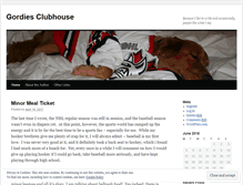 Tablet Screenshot of gordiesclubhouse.wordpress.com