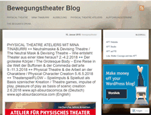 Tablet Screenshot of bewegungstheater.wordpress.com