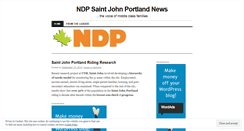 Desktop Screenshot of ndpsaintjohnportland.wordpress.com