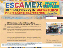 Tablet Screenshot of escamex.wordpress.com