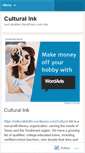 Mobile Screenshot of culturalinkdfw.wordpress.com