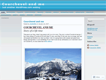 Tablet Screenshot of courchevelandme.wordpress.com