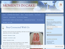 Tablet Screenshot of momentsincake.wordpress.com